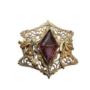 Antique Victorian Sash Brooch (A4927)